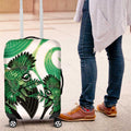 Piwakawaka New Zealand Matariki Luggage Cover Maori New Year Silver Fern Green Galaxy