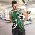 Piwakawaka New Zealand Matariki Men Tank Top Maori New Year Silver Fern Green Galaxy