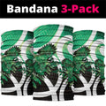 Piwakawaka New Zealand Matariki Neck Gaiter Maori New Year Silver Fern Green Galaxy