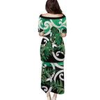Piwakawaka New Zealand Matariki Puletasi Maori New Year Silver Fern Green Galaxy