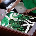 Piwakawaka New Zealand Matariki Puzzle Maori New Year Silver Fern Green Galaxy