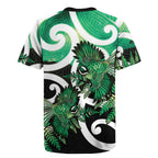 Piwakawaka New Zealand Matariki Rugby Jersey Maori New Year Silver Fern Green Galaxy