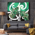 Piwakawaka New Zealand Matariki Tapestry Maori New Year Silver Fern Green Galaxy
