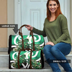 Piwakawaka New Zealand Matariki Travel Bag Maori New Year Silver Fern Green Galaxy