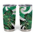 Piwakawaka New Zealand Matariki Tumbler Cup Maori New Year Silver Fern Green Galaxy