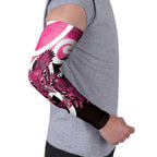 Piwakawaka New Zealand Matariki Arm Sleeves Maori New Year Silver Fern Pink Galaxy