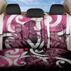 Piwakawaka New Zealand Matariki Back Car Seat Cover Maori New Year Silver Fern Pink Galaxy