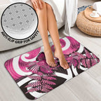 Piwakawaka New Zealand Matariki Bathroom Set Maori New Year Silver Fern Pink Galaxy