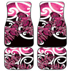 Piwakawaka New Zealand Matariki Car Mats Maori New Year Silver Fern Pink Galaxy