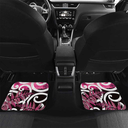 Piwakawaka New Zealand Matariki Car Mats Maori New Year Silver Fern Pink Galaxy