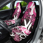 Piwakawaka New Zealand Matariki Car Seat Cover Maori New Year Silver Fern Pink Galaxy