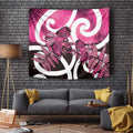 Piwakawaka New Zealand Matariki Tapestry Maori New Year Silver Fern Pink Galaxy