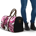 Piwakawaka New Zealand Matariki Travel Bag Maori New Year Silver Fern Pink Galaxy