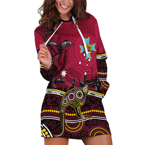 june-6-queensland-day-hoodie-dress-australian-aboriginal-art