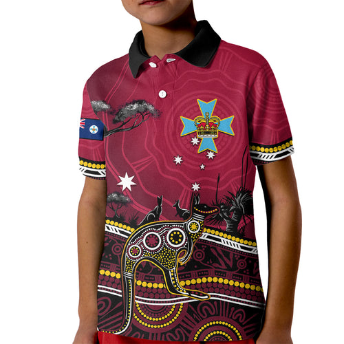 june-6-queensland-day-kid-polo-shirt-australian-aboriginal-art