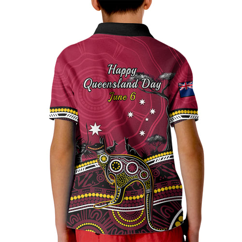 june-6-queensland-day-kid-polo-shirt-australian-aboriginal-art