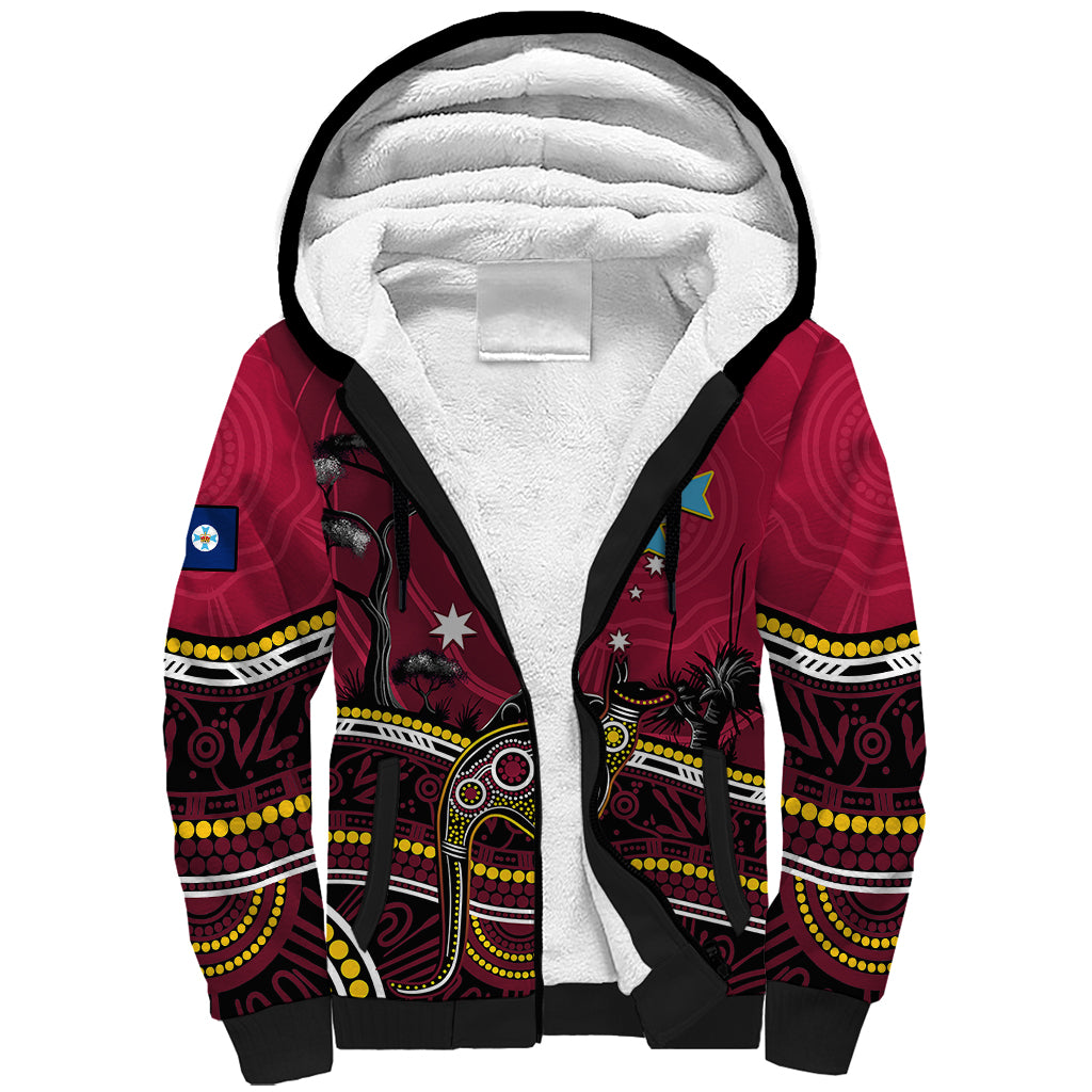 june-6-queensland-day-sherpa-hoodie-australian-aboriginal-art