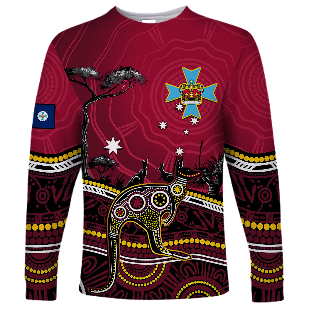 personalised-june-6-queensland-day-long-sleeve-shirt-australian-aboriginal-art