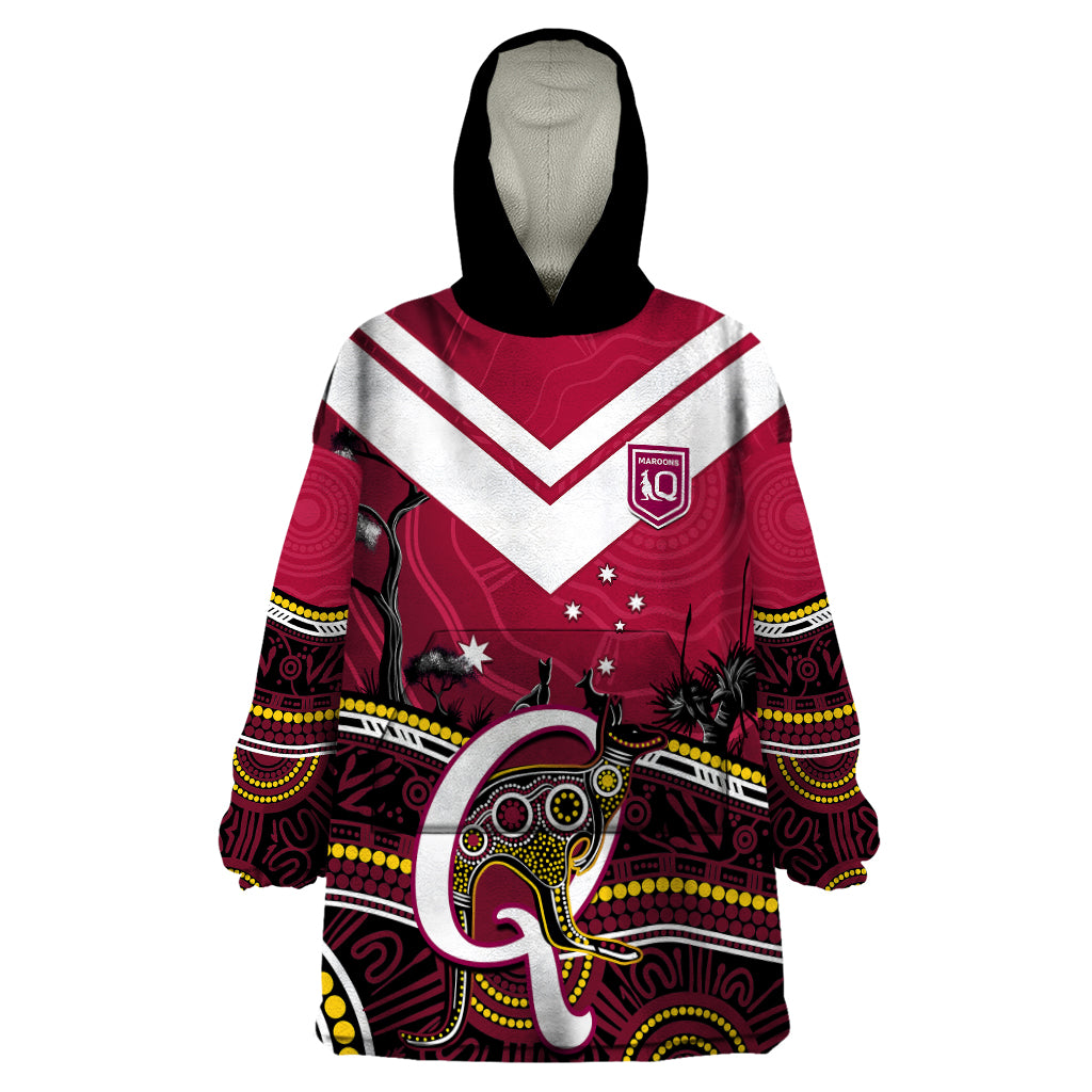 qld-maroons-rugby-wearable-blanket-hoodie-go-queensland-kangaroo-indigenous