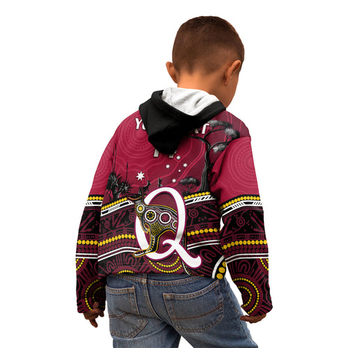 personalised-qld-maroons-rugby-kid-hoodie-go-queensland-kangaroo-indigenous