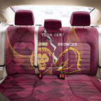 Personalised Lions Football And Broncos Rugby Back Car Seat Cover Sporty Version