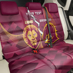 Personalised Lions Football And Broncos Rugby Back Car Seat Cover Sporty Version