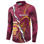Personalised Lions Football And Broncos Rugby Button Sweatshirt Sporty Version