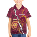 Personalised Lions Football And Broncos Rugby Kid Hawaiian Shirt Sporty Version