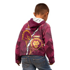 Personalised Lions Football And Broncos Rugby Kid Hoodie Sporty Version