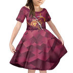 Personalised Lions Football And Broncos Rugby Kid Short Sleeve Dress Sporty Version