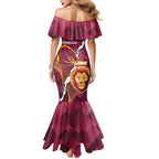 Personalised Lions Football And Broncos Rugby Mermaid Dress Sporty Version