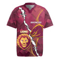 Personalised Lions Football And Broncos Rugby Rugby Jersey Sporty Version