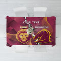 Personalised Lions Football And Broncos Rugby Tablecloth Sporty Version