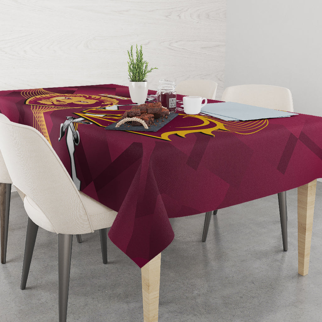 Personalised Lions Football And Broncos Rugby Tablecloth Sporty Version
