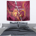 Personalised Lions Football And Broncos Rugby Tapestry Sporty Version