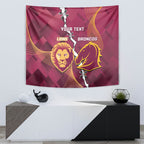 Personalised Lions Football And Broncos Rugby Tapestry Sporty Version