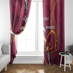 Personalised Lions Football And Broncos Rugby Window Curtain Sporty Version