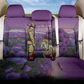 Australia Dog Heroes ANZAC Back Car Seat Cover Remembering All Animals In War Purple Poppies
