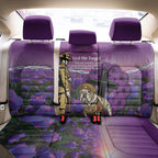 Australia Dog Heroes ANZAC Back Car Seat Cover Remembering All Animals In War Purple Poppies