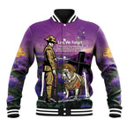Australia Dog Heroes ANZAC Baseball Jacket Remembering All Animals In War Purple Poppies