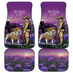 Australia Dog Heroes ANZAC Car Mats Remembering All Animals In War Purple Poppies
