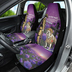 Australia Dog Heroes ANZAC Car Seat Cover Remembering All Animals In War Purple Poppies