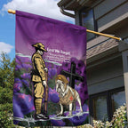 Australia Dog Heroes ANZAC Garden Flag Remembering All Animals In War Purple Poppies