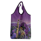 Australia Dog Heroes ANZAC Grocery Bag Remembering All Animals In War Purple Poppies