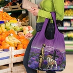 Australia Dog Heroes ANZAC Grocery Bag Remembering All Animals In War Purple Poppies