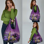 Australia Dog Heroes ANZAC Grocery Bag Remembering All Animals In War Purple Poppies