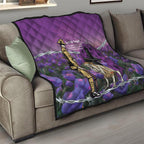 Australia Dog Heroes ANZAC Quilt Remembering All Animals In War Purple Poppies