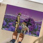 Australia Dog Heroes ANZAC Rubber Doormat Remembering All Animals In War Purple Poppies