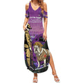 Australia Dog Heroes ANZAC Summer Maxi Dress Remembering All Animals In War Purple Poppies