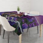 Australia Dog Heroes ANZAC Tablecloth Remembering All Animals In War Purple Poppies